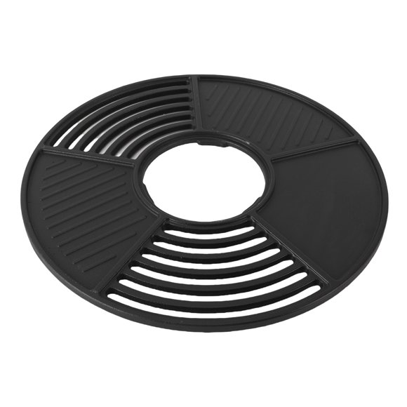 Grille de Gril, Plaque de Gril Ronde 42cm Revêtement Émail Antiadhésif Nettoyage Simple pour Rassemblement