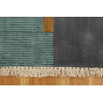 thumbnail image 6 of Casavani Handblock Printed Blue Cotton Rug Square Dining Room Carpets Home Decor Kilim 12x12 feet, 6 of 6