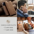thumbnail image 3 of Leather Wallet With Card Holder Zipper Phone Case For Xiaomi 11 PU Leather Magnetic Handbag Zipper Pocket Card Slots, 3 of 7