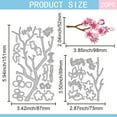 thumbnail image 2 of Cherry Blossom Cutting Dies for Card Making Flowers Branch Cut Die for DIY Scrapbooking Journal Embossing Paper Craft Decor, 2 of 8