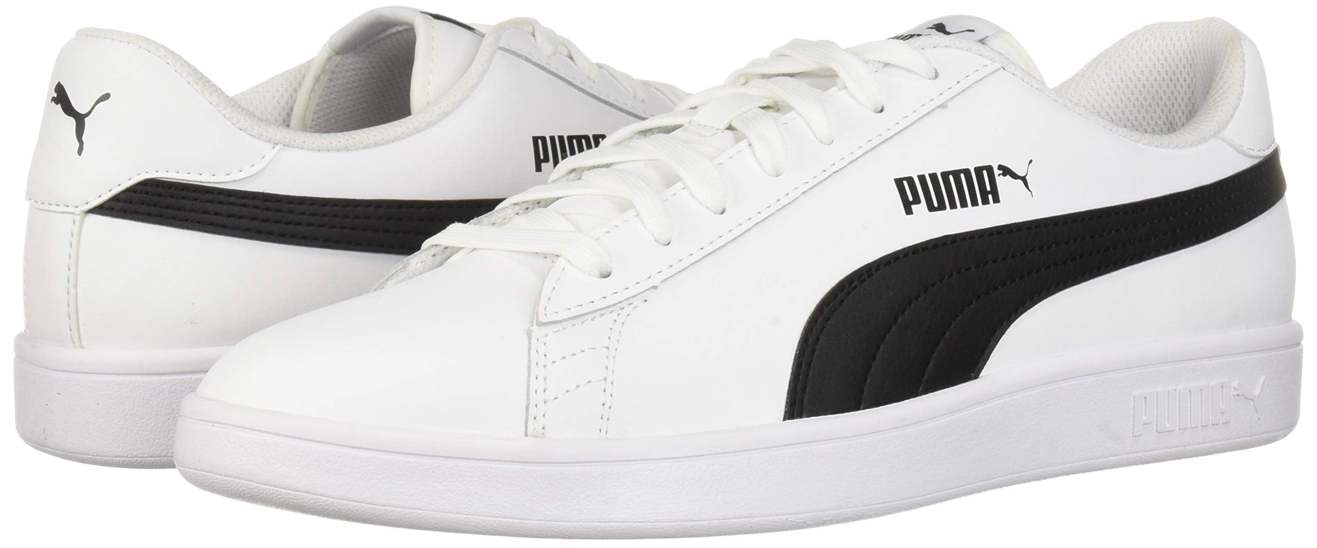 PUMA Men's Smash V2 Casual Sneaker - White or Black Mens Tennis 