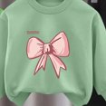 thumbnail image 5 of NOLDARES Baby Toddler Kids Girls 2pcs Clothes Set Long Sleeve Crewneck Sweatshirt and Elastic Waist Pants Print Fall Winter Outfits Clothing(Light Green,4-5 Y), 5 of 5