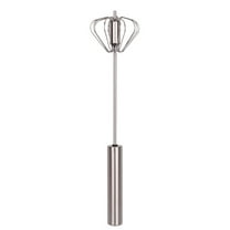 Hand Mixer Whisk, Stainless Steel Hand Push Rotary Mixer for Efficient Mixing and Beating, Ideal for Baking Prep, 1