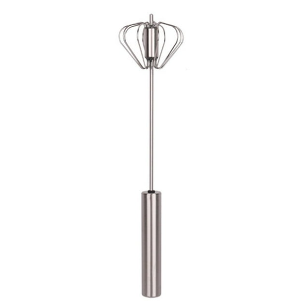 Batidor de mano batidor de acero inoxidable batidor de empuje manual mezclador giratorio