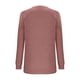 thumbnail image 5 of Camisas de vestir para mujer,Blusa de manga larga cepillada con cuello en V y botones para mujer, poliéster suave, informal, para uso diario, sopatenor, 5 of 9