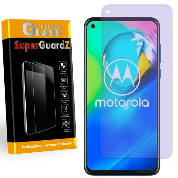 For Motorola Moto G Stylus (2020) / Moto G Power (2020) / Moto G8 Power (2020) - SuperGuardZ Anti Blue Light [Eye Protection] Tempered Glass Screen Protector, Anti-Scratch   2 Stylus Pens