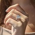 thumbnail image 4 of solitaire jewels 3.75CT Oval Moissanite Simple Solitaire Engagement Ring For Women, 14K Yellow Gold, 4 of 5