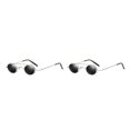 thumbnail image 2 of ZheElen Punk Rock Fashion-Proof pour Hommes et Femmes Lunettes de Protection Rondes UV400 C2 2Set, 2 of 6