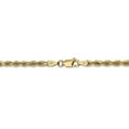 thumbnail image 4 of 14K Yellow Gold 3.35mm Diamond Cut Quadruple Rope Chain 22 Inch, 4 of 6