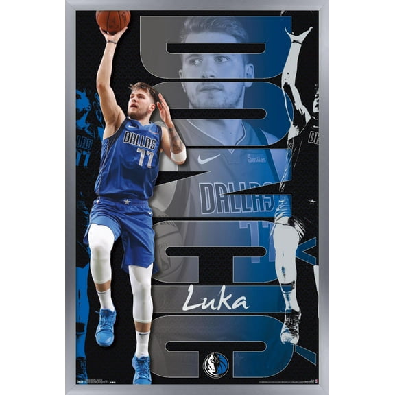 NBA Dallas Mavericks - Luka Doncic 19 Wall Poster, 14.725" x 22.375", Framed