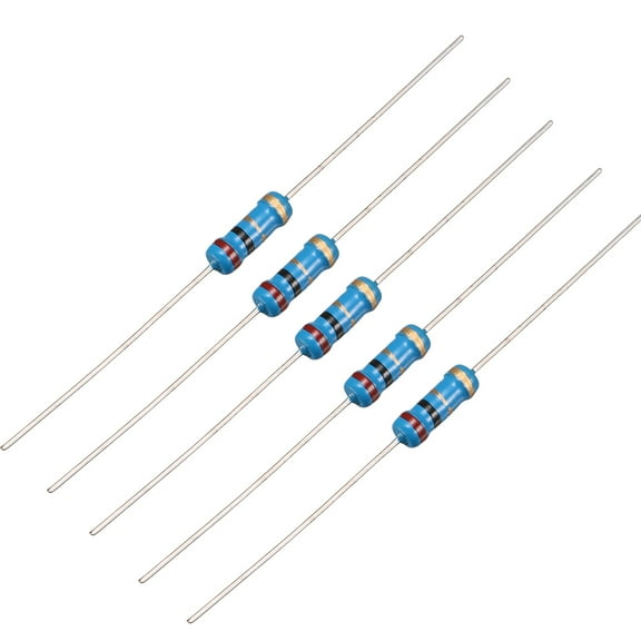 20Pcs 1/2W 350V 5% 2 ohm Carbon Film Resistor Axial