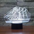 thumbnail image 3 of 3D Illusion Sailboat LED Night Light,7 Colors Gradual Changing Touch Switch USB Table Lamp for Holiday Gifts or Home Decorations, 3 of 5