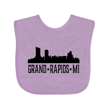 

Inktastic Grand Rapids Michigan City Skyline Gift Baby Boy or Baby Girl Bib