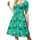 thumbnail image 2 of SAADORING-VOL II Vestido de manga corta Vestido de mujer Vestido para embarazadas, 2 of 8