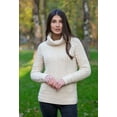 thumbnail image 4 of SAOL Ladies Turtleneck Ribbed Irish Cable Knit Wool Sweater, 4 of 6