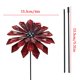 thumbnail image 3 of Estaca decorativa de jardín con flor de metal y acabado resistente a la oxidación para jardines, céspedes, patios y entradas de patios., 3 of 9
