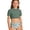 Army Green, variant on Girls Swimsuit Sporty Bikini Set Girls Two Piece High Waist Swimsuit Tankini Top and Bottom Athletic Performance Swimwear for Active Play
