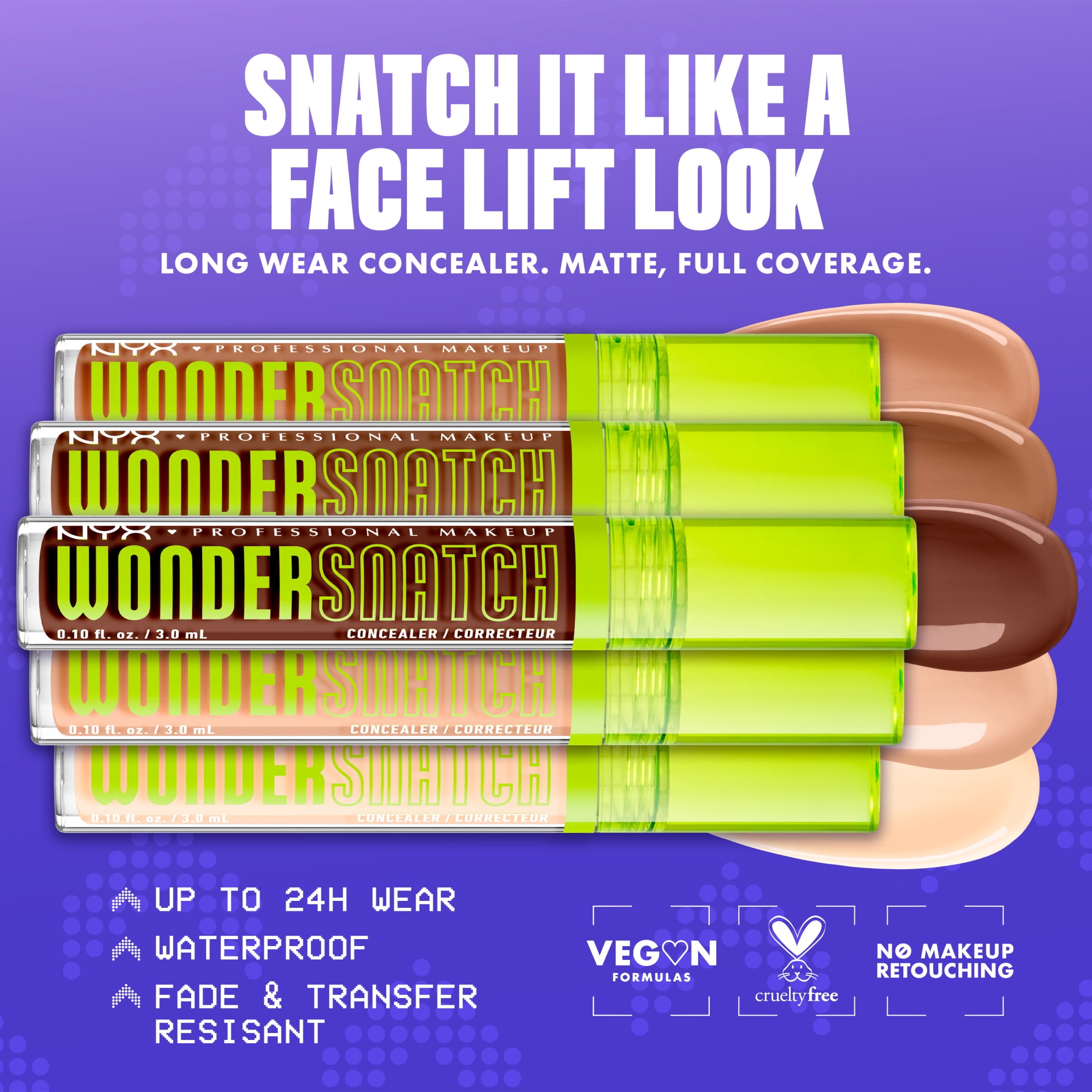 NYX Professional Makeup Wonder Snatch Concealer, Walnut, 0.1 fl oz