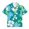 thumbnail image 5 of Boys Hawaiian Shirt Casual Lightweight Short Sleeve Tops Tropical Print Summer Beach Vacation Party Button Down Shirt,Sizes 3-15, 5 of 8
