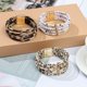 thumbnail image 1 of CARBONLIKE Moda Brazaletes multicapa Regalos Mu?equeras Pulseras de cuero de leopardo Mujeres, 1 of 2