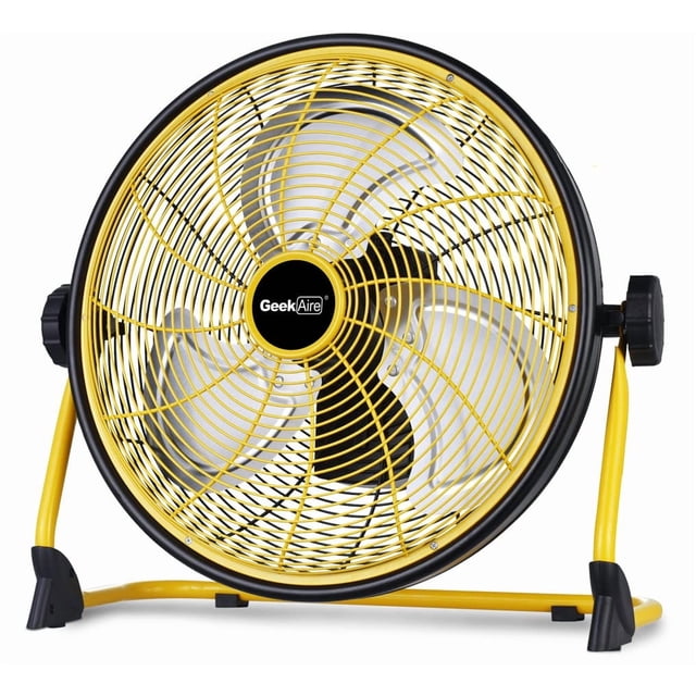 Ventilador de piso para acampar Geek Aire recargable de 16 pulgadas con banco de energía