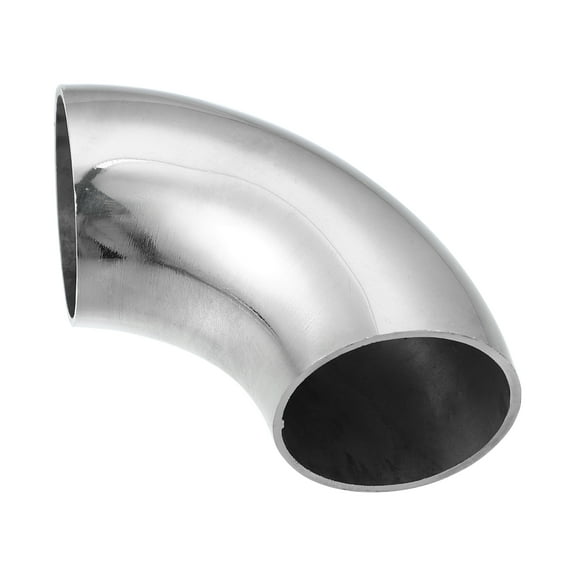 Unique Bargains 1pcs OD 1.5 Inch 90 Degree Mandrel Bend Elbow SS304 Stainless Steel Bend Tube Exhaust Elbow Pipe for Car