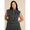thumbnail image 3 of ELOQUII Women's Plus Size Fit And Flare Denim Dress, 3 of 3
