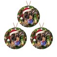 thumbnail image 1 of Adornos navideños Navidad Listado de madera Guirnalda de perro Decoración de árbol de Navidad de madera Wmkox8yii gf8877, 1 of 8