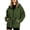 Army Green, variant on Hanen Women Waterproof Hooded Rain Jacket, Lightweight Packable Windbreaker with Drawstring Waist and Pockets, Portable Travel Outdoor Raincoat
