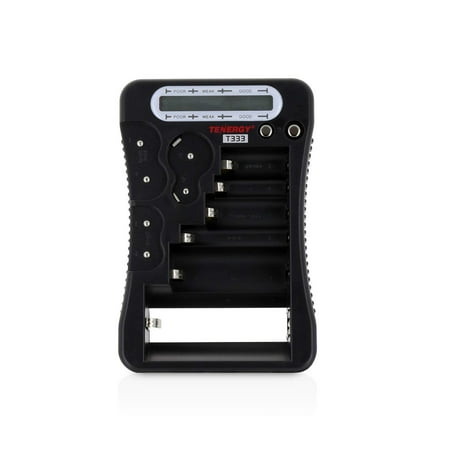 Battery Impedance Tester - Tenergy T-333 Universal Battery Tester LCD Display Multi-Purpose Checker for Batteries (AA, AAA, C, D, 9V, CR123A, CR2, CRV3, 2CR5, CRP2, Button Cells)