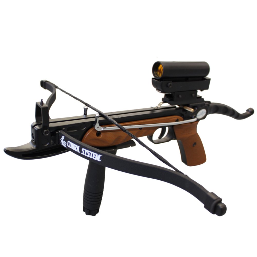 SAS Prophecy 80 lbs Selfcocking Mini Crossbow Red Dot Sight Package