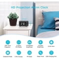 thumbnail image 4 of VOCOO Projection Alarm Clock, LED Display Radio Alarm Clock with USB Charger Port, 180° Projector and 4 Dimmer Settings, 4 of 11