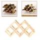 thumbnail image 3 of Botellero plegable de madera maciza para vino tinto, para bar en casa o de pie. Capacidad para 6 botellas, 3 of 8