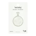 thumbnail image 2 of White Quartz Round Faceted Pendant by Bead Landing 30mm, 2 of 2