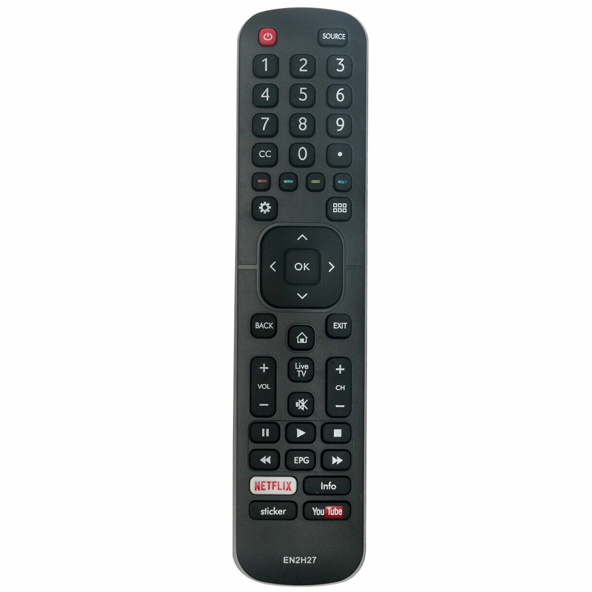 Infared Remote Control EN2H27 replace for Hisense TV EN2H27B EN2H27HS ...