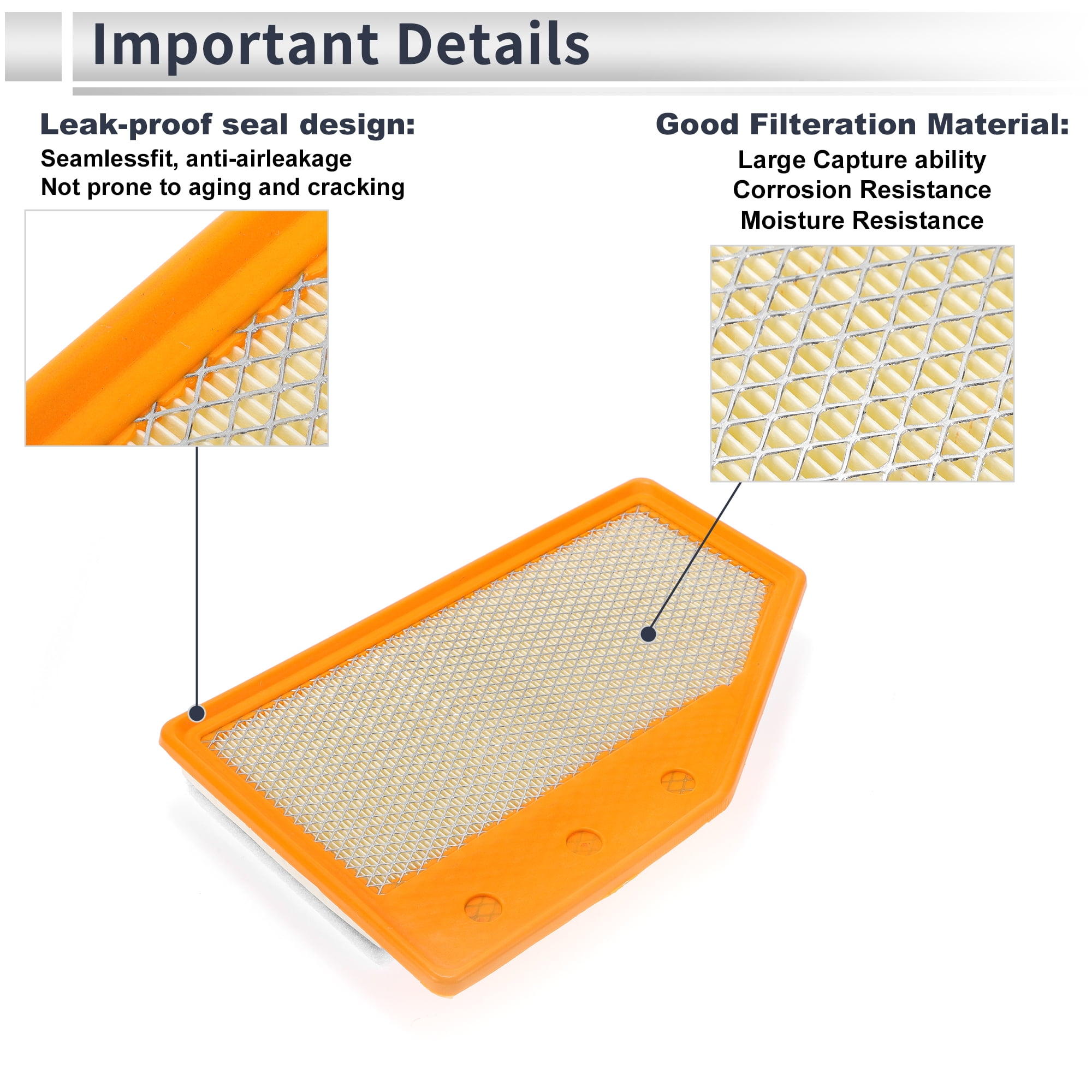 Unique Bargains 1pc Engine Air Filter for Cadillac XT4 2019-2024 No.23430313
