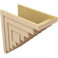 thumbnail image 5 of 12"W x 24"D x 24"H Classic Landon Rough Cedar Woodgrain TimberThane Corbel, Primed Tan, 5 of 6