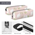 thumbnail image 4 of Fotbe Rabbit Pattern Leather Pencil Case, Pencil Pouch with Durable Zipper, Compact and Stylish Organizer for Stationery, Art Supplies, Travel Essentials, 4 of 7