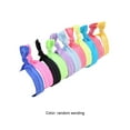 thumbnail image 2 of Anneau de Cheveux Sans Couture Haute Élasticité Nouée Réglable Ponytail Titulaire Cheveux Colorés Corde Scrunchies Accessoires Multi Couleur Aléatoire, 2 of 7
