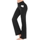 thumbnail image 1 of Txlixc, pantalones de yoga ligeramente acampanados para mujer, pantalones casuales de cintura alta elásticos de pierna ancha, pantalones elásticos deportivos de moda Txlixc  Estilo de ocio, 1 of 5