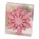thumbnail image 2 of Adornos navideños de copos de nieve brillantes, 6 piezas, multiusos y resistentes para el invierno Rosa, 2 of 9