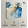 thumbnail image 2 of Head In The Clouds Blue Abstract Canvas Wall Art by Art Remedy, Gallery Wrapped, 12"x12", 2 of 7