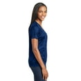 thumbnail image 3 of Sport-Tek Ladies CamoHex V Neck Tee-M (True Royal), 3 of 6