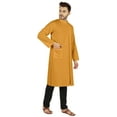 thumbnail image 4 of Atasi Indian Designer Kurta For Mens Party Wear Traditional Dress Solid Ethnic Long Shirt, 4 of 7