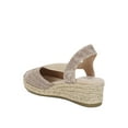 thumbnail image 5 of London Rag Port Side Metallic Woven Espadrille Womens Wedges, 5 of 9