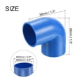 thumbnail image 2 of Conduit Coupler 90 Degree Elbow Pipe Fittings 20 mm Blue Change Direction for DIY Electrical Conduit Pack of 30, 2 of 5