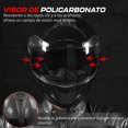 thumbnail image 4 of Casco Cerrado Motociclista Onof  MH5889 Cerrado Negro Deportivo Certificacion DOT - M, 4 of 9
