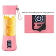 thumbnail image 4 of Extracteur de Jus Électrique Portable 380 ml Multifonction USB Mélangeur de Jus de Fruits, Rose, 4 of 8