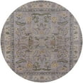 thumbnail image 1 of Ahgly Company Indoor Round Mid-Century Modern Sandstone Brown Oriental Area Rugs, 3' Round, 1 of 6