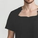 thumbnail image 4 of Blusas y camisas de manga corta y cuello redondo para hombre, de color liso, para recuperación posoperatoria, extraíbles, de manga corta, con botones laterales totalmente abiertos, adaptables, de poli, 4 of 6